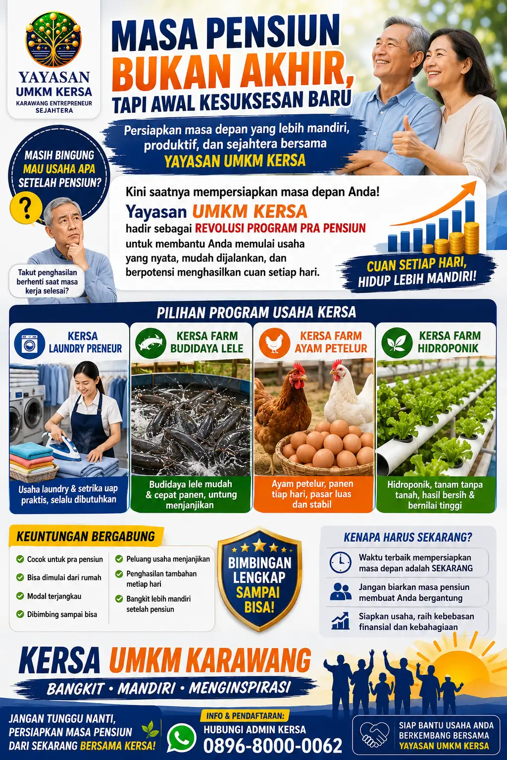 KERSA Siapkan Program Usaha bagi Prapensiun, dari Laundry hingga Budidaya Hidroponik