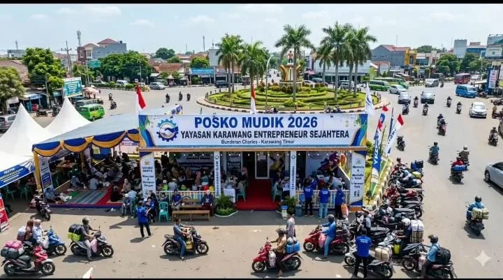 KERSA Gelar Posko Mudik Lebaran di Bundaran Charles, Jadi Tempat Istirahat Pemudik