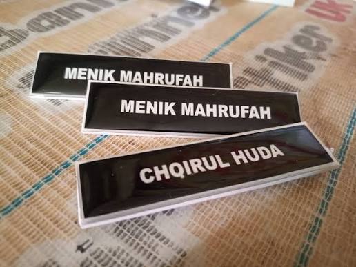 Name Tag Akrilik Custom Resin magnet